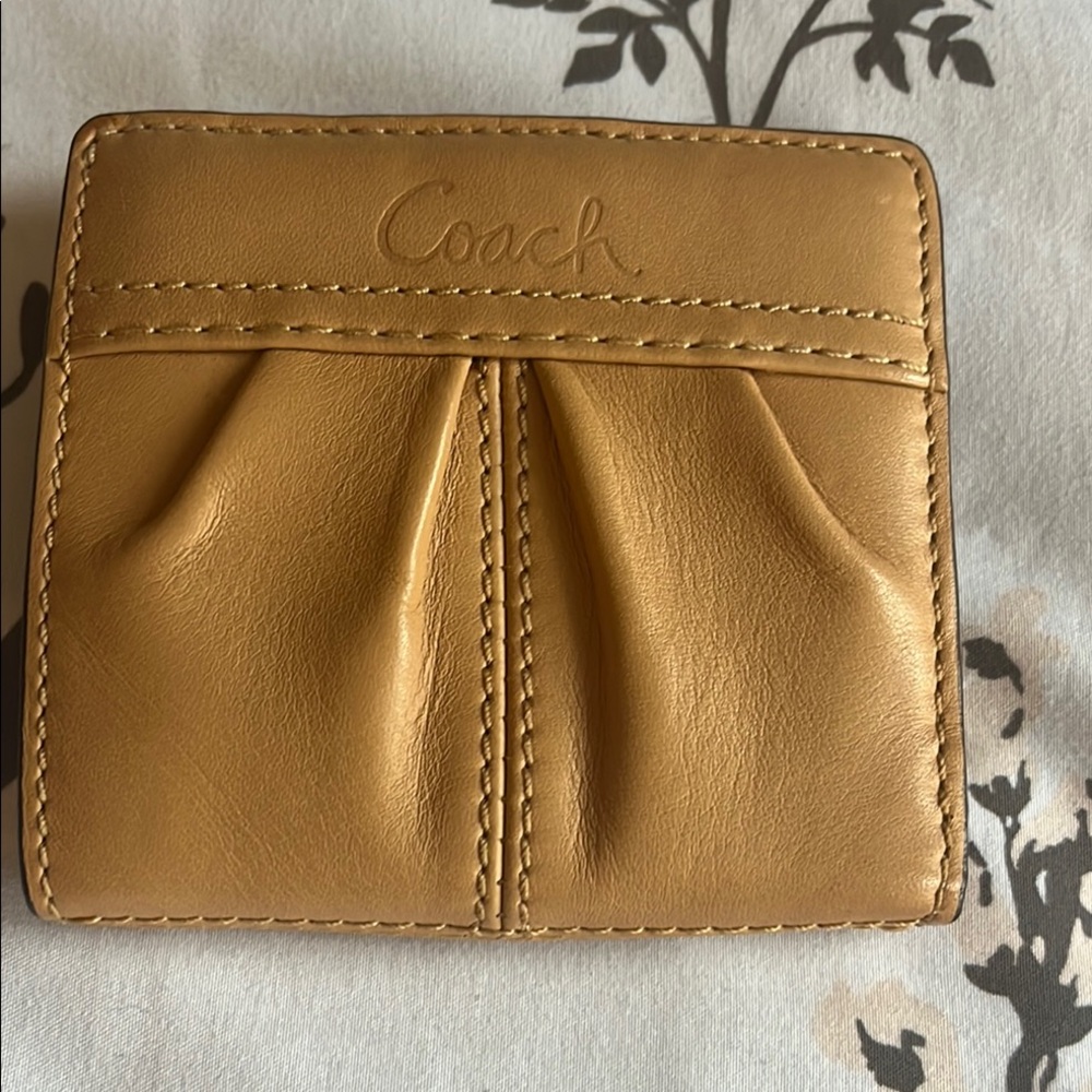 Coach Tan Leather Wallet